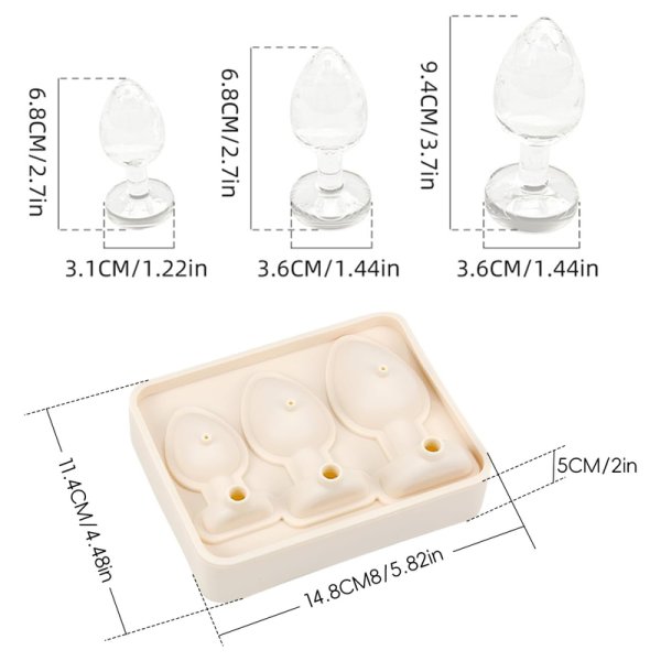 (image for) Prank Ice Butt Plug Molds Tray