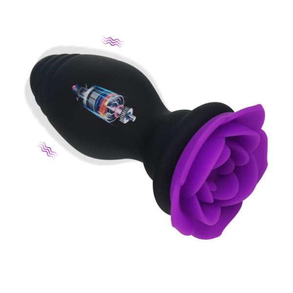 (image for) Detachable Rose Wireless Anal Vibrator