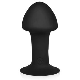 Mushroom Head Silicone Vibrating Butt Plug