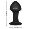 (image for) Mushroom Head Silicone Vibrating Butt Plug