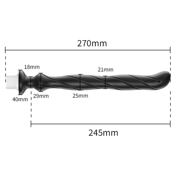 (image for) Hollow Bent Head Enema System
