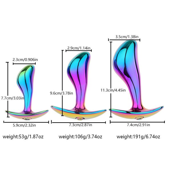 (image for) Prostate Plug with a Rrainbow Finish