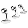 (image for) Curved Stainless P-Spot Anal Plug - Silver