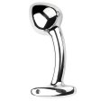 (image for) Curved Stainless P-Spot Anal Plug - Silver