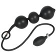 (image for) 3 Balls Black Inflatable Anal Bead