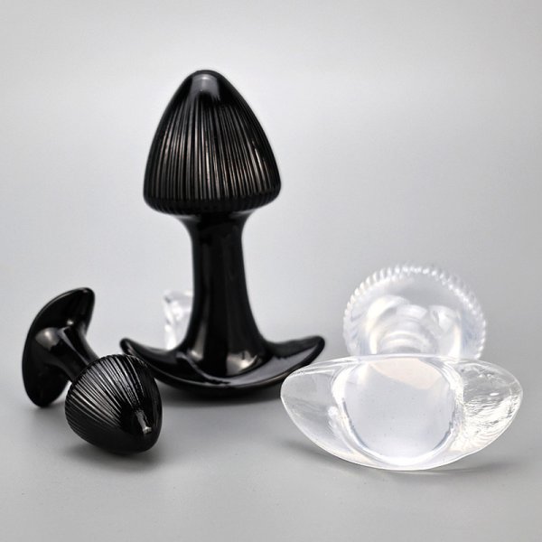 (image for) Mushroom Head TPE Anal Plug Kit