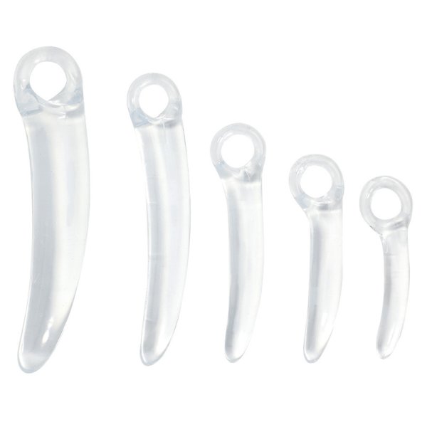 (image for) Crescent Moon Jelly Butt Plug - 5 PCS