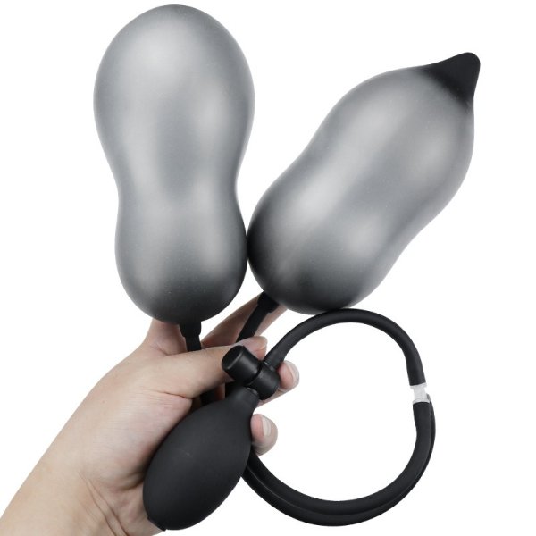 (image for) Double Head Inflatable Silicone Anal Plug