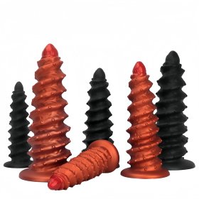 Screw Inspired Butt Plug With Bump