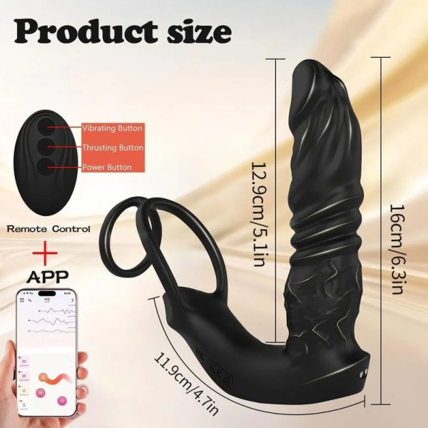 (image for) Lifelike Thrusting Vibrating Prostate Massager