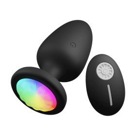 Vibrating Anal Plug with LED Light