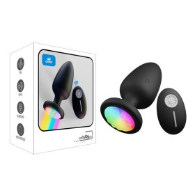 Vibrating Anal Plug with LED Light