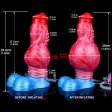 (image for) Squirting Inflatable Fantasy Dildo - Wild Wolf
