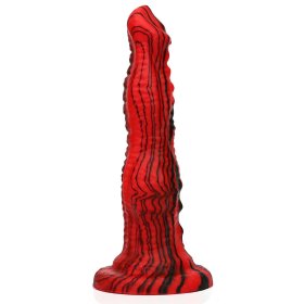 Red & Black Silicone Dildo