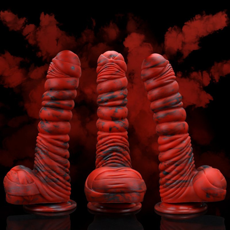 (image for) Lava Demon Thick Thred Silicone Dildo