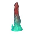 (image for) Ghostly Crimson Red Green Fantasy Dildo