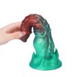 (image for) Ghostly Crimson Red Green Fantasy Dildo