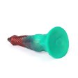 (image for) Ghostly Crimson Red Green Fantasy Dildo