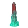 (image for) Ghostly Crimson Red Green Fantasy Dildo