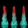 (image for) Ghostly Crimson Red Green Fantasy Dildo