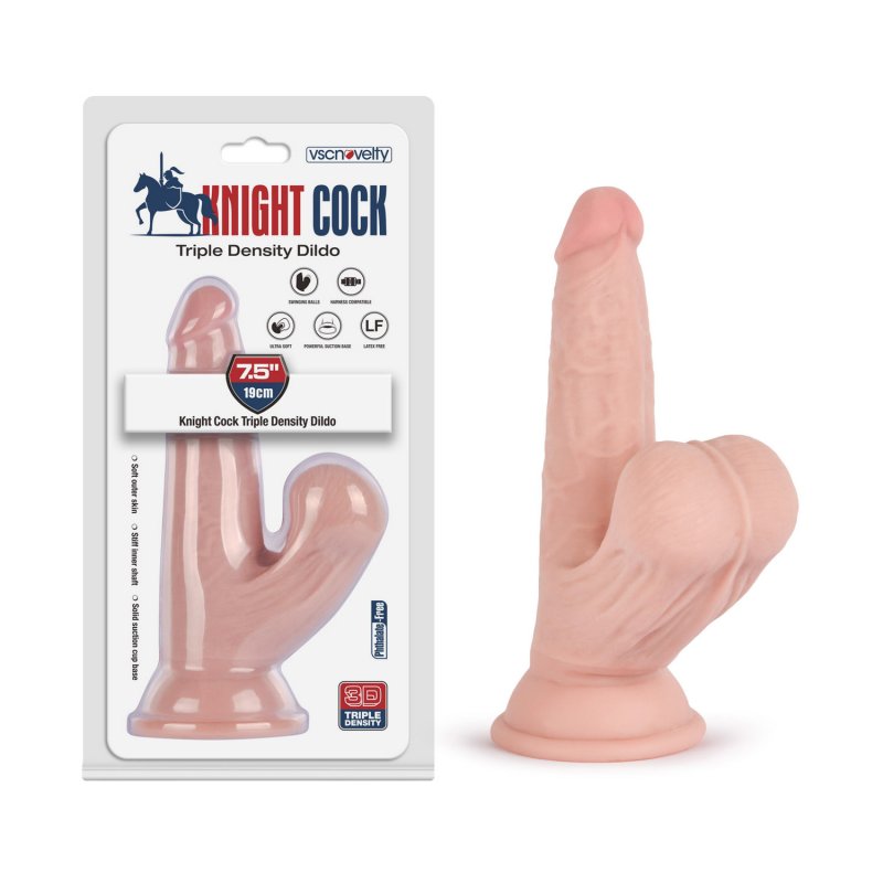 (image for) 7.5\" Knight Cock 3D Triple Density Dildo