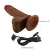 (image for) Baile 8.2" Brown Thrusting Rotating Vibrating Dildo