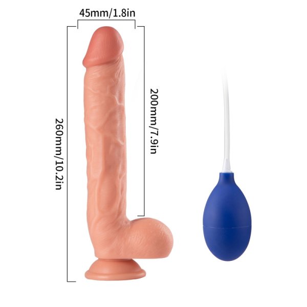 (image for) 10.2" Realistic Ejaculating Dildo