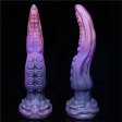 (image for) Purple Silicone Tentacle Dildo 10 Inches