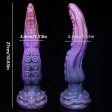 (image for) Purple Silicone Tentacle Dildo 10 Inches
