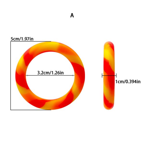 (image for) Mixed Color Silicone Cock Ring