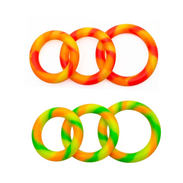 (image for) Mixed Color Silicone Cock Ring