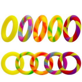 Mixed Color Silicone Cock Ring