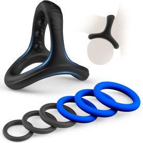 Silicone Cock Rings Set with 7 Different Sizes
