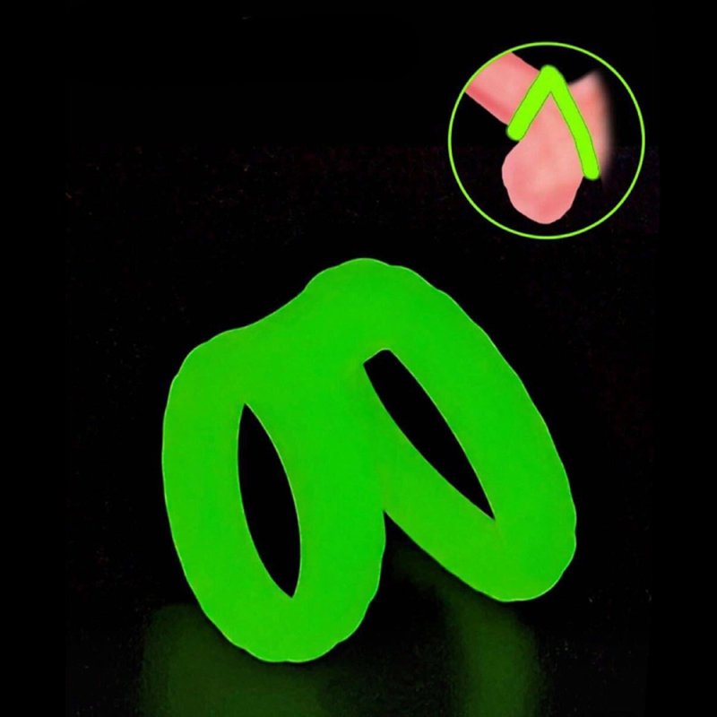 (image for) Luminous Silicone Dual Cock Ring