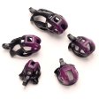 (image for) Black and Purple Cobra Chastity Cage