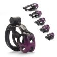 (image for) Black and Purple Cobra Chastity Cage