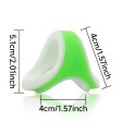 (image for) Silicone Double Color Penis Ring - White
