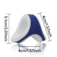 (image for) Silicone Double Color Penis Ring - White