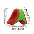 (image for) Silicone Double Color Penis Ring - Red