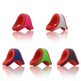 Silicone Double Color Penis Ring - Red
