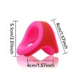 (image for) Silicone Double Color Penis Ring - Rose
