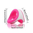 (image for) Silicone Double Color Penis Ring - Rose