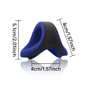 Silicone Double Color Penis Ring - Darkblue