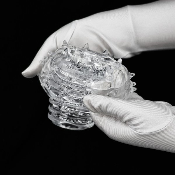 (image for) Clear Textured Pleasure Enhancing Male Stroker