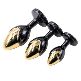 Fig Double Color Aluminum Alloy Butt Plug