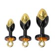 (image for) Fig Double Color Aluminum Alloy Butt Plug With Pull Ring