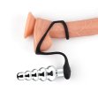 (image for) Vibrating Anal Beads With Cock And Ball Rings