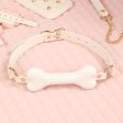 (image for) White & Pink Fairy Leather Bit Gag