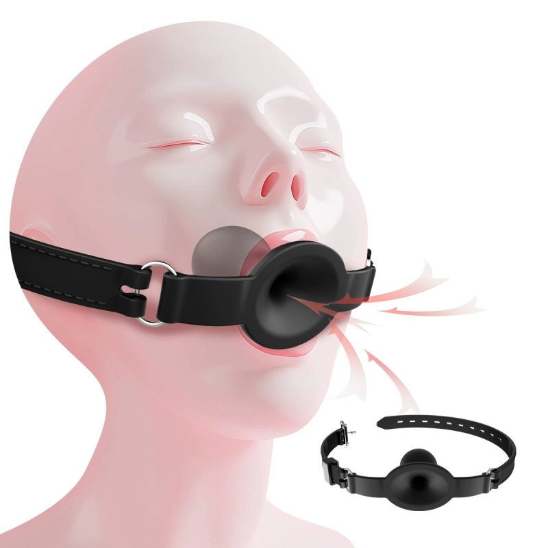 (image for) Silicone Harness Hollow Ball Gag