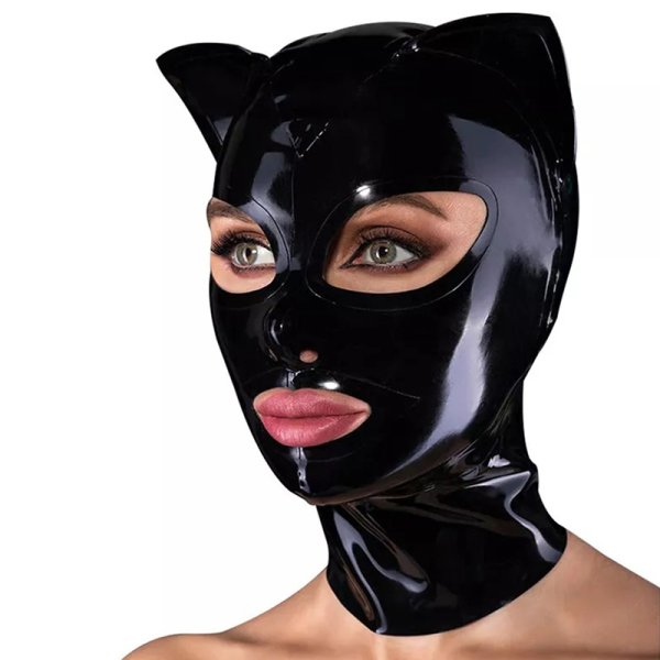 (image for) Latex Hood with Cat Ears
